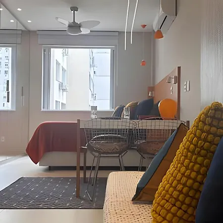 Studio Novo, Chic Perto Da Praia Em Copa Para 4 Appartement